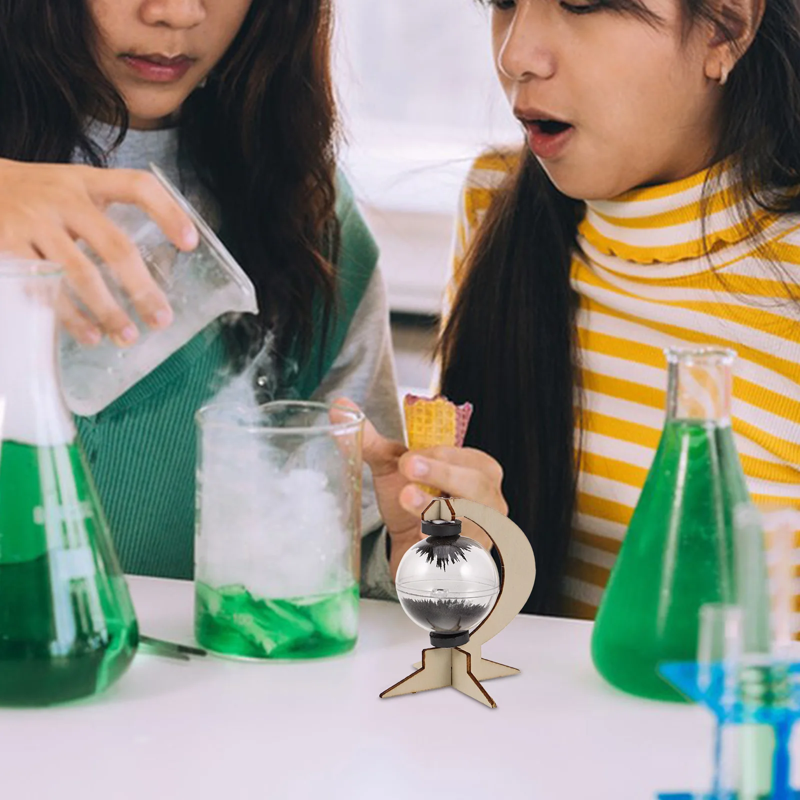 1 set 1 set magnetisch veld-experimentset voor kinderen Diy Magnetism Maker Materialen Wetenschap Leermiddel