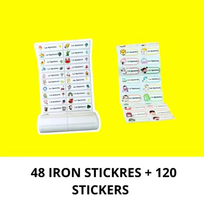 Name Tag Sticker Customize Stickers Waterproof Personalized Labels Children School Stationery office Water variety