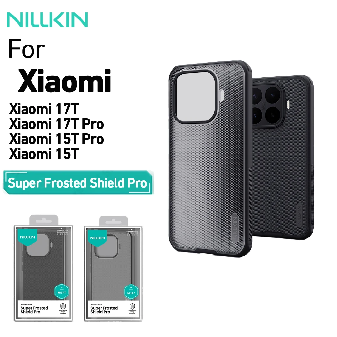 

Nillkin Super Frosted Shield Pro Case for Xiaomi 17T/17T Pro 15T/15T Pro, Anti-Sweat Anti-Dust Shockproof Protective Cover