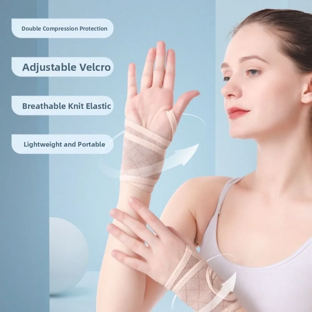 

Light&Thin Adjustable Wristband Breathable Compression Fitness Protect Wristband Knitted Universal Wrist Support Band Gym