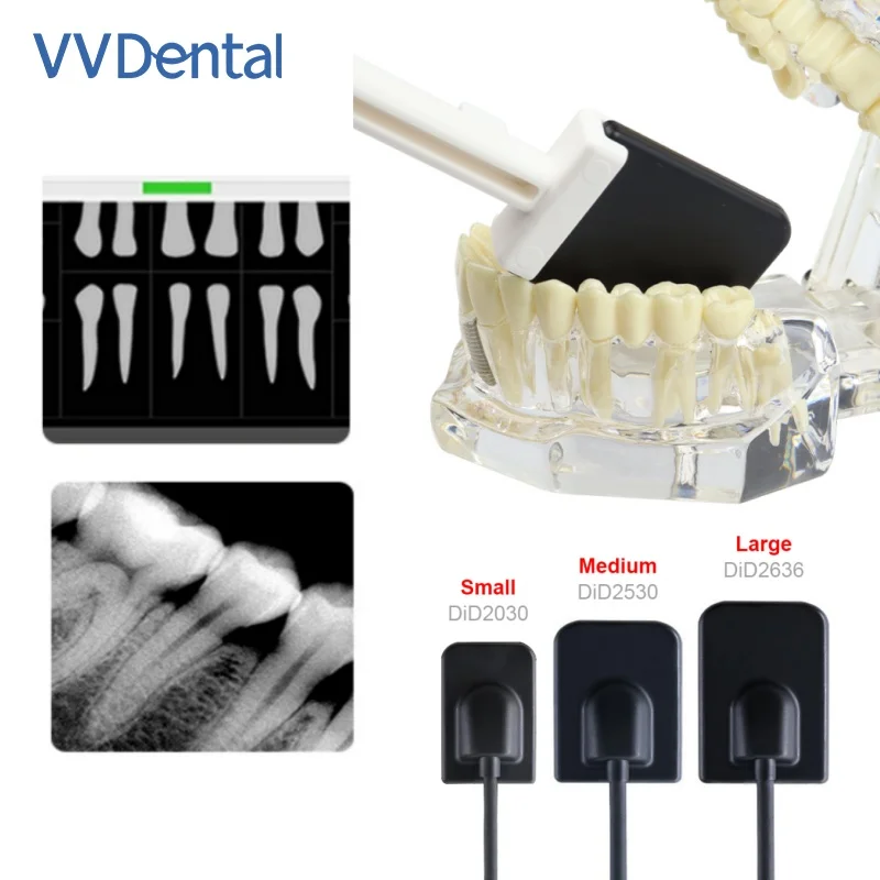 VV Dental X-Ray Digital Sensor Clinic-Grade Intraoral HD Imaging System & Real-Time Transmission 0.3s with Sensor Bracket Kit