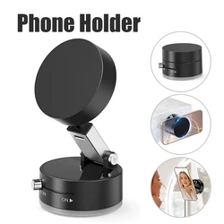 Adjustable Vacuum Magnetic Suction Cup Phone Mount Hands-Free Magnetic Cell Phone Holder for Car/Gym/Mirror/Smooth Surface