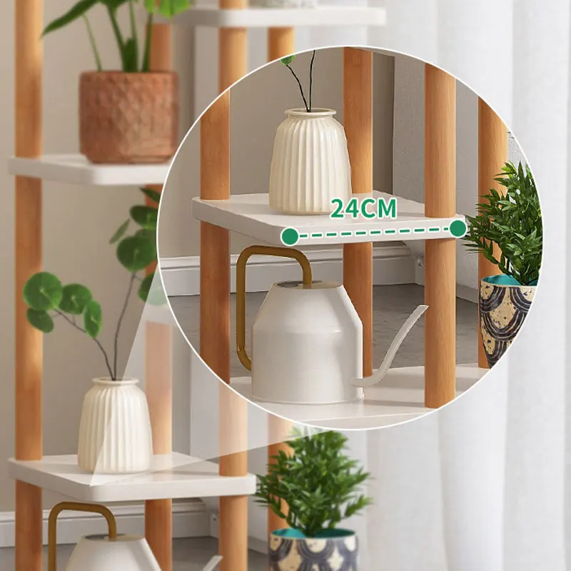 Floor-standing Hot Plant Flower Rack Indoor Living Room Household Multi-layer Flower Rack Shelves Balcony Plant Arrangement