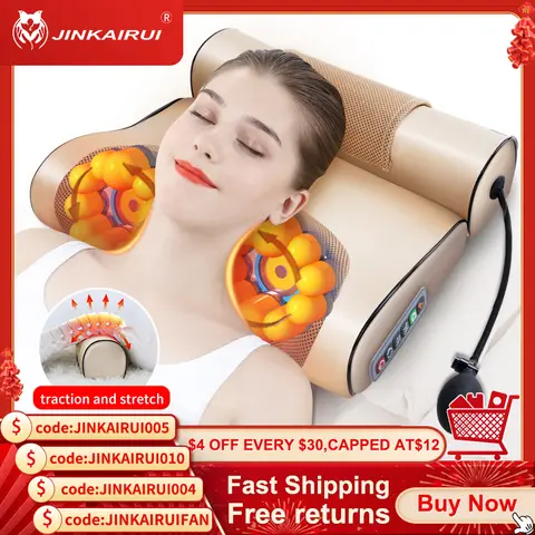 Electric Cervical Traction Massage Pillow jinkairui