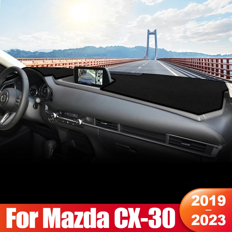 

For Mazda CX-30 CX30 DM 2019 2020 2021 2022 2023 Car Dashboard Sun Shade Cover Instrument Desk Non-Slip Pad Mat Accessories