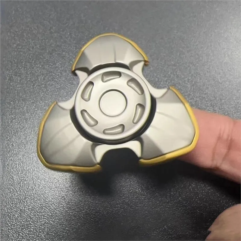 Cool Alloy Fidget Toy EDC Hand Spinner Fun Stress-relief Fingertip Gyro Toy ADHD Concentration Toy Office Relaxing Gadgets Gift