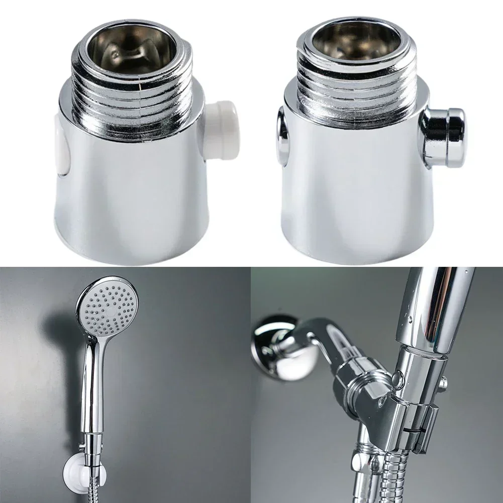 home replaces Valve Shower Head Diverter Sprayer 37*27.5mm ABS Bathroom G 1/2 Male & Female Handheld Shut-off Water Separator