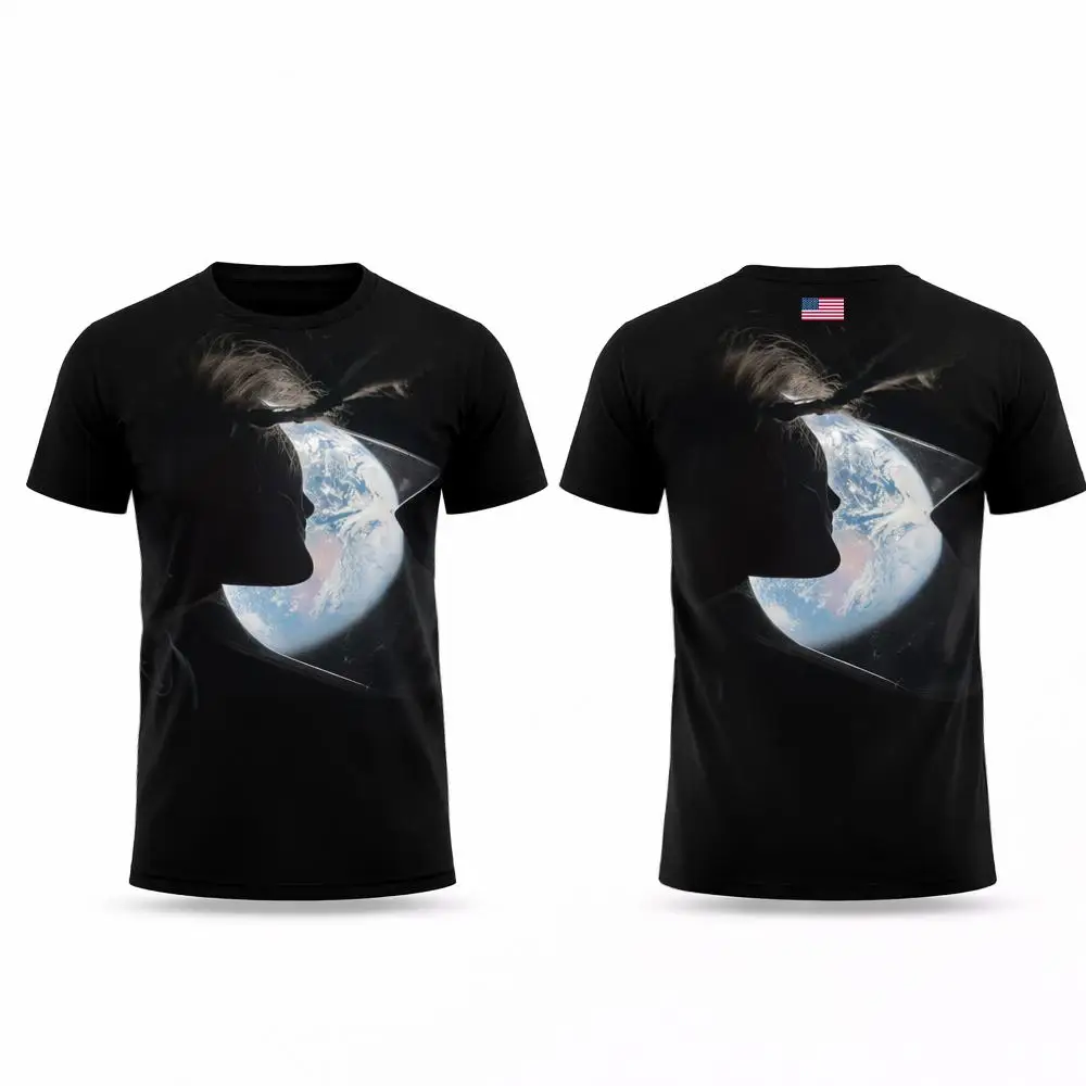 

2026 New Astronaut Earth View Graphic T-Shirt Men's And Women's Artemis II Mission Short-Sleeve Tee Gift For Space Enthusiasts