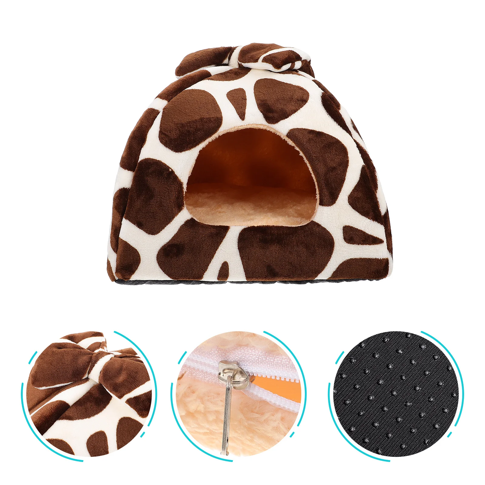 

1Pcs Pet Nest Mongolian Yurt Shape Durable Warm Pet Bed for Hamster Puppy Small Dog Indoor Sleeping Cave