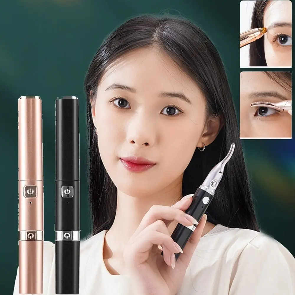 Two-Gear Temperature Adjustment Electric Eyebrow Shaver Quick Heating Anti-scald Automatic Eyebrow Trimmer Portable Long Lasting