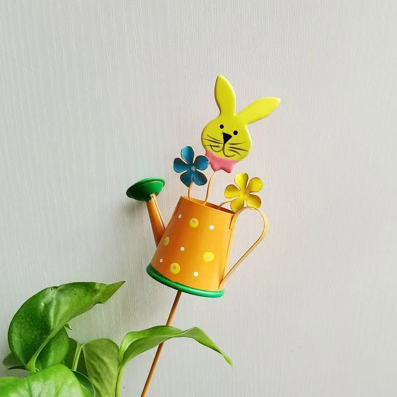 

Flower Pot Garden Stake Decorations Indoor Outdoor Lawn Pathway Lawn Ornament Outdoor Garden Decoration