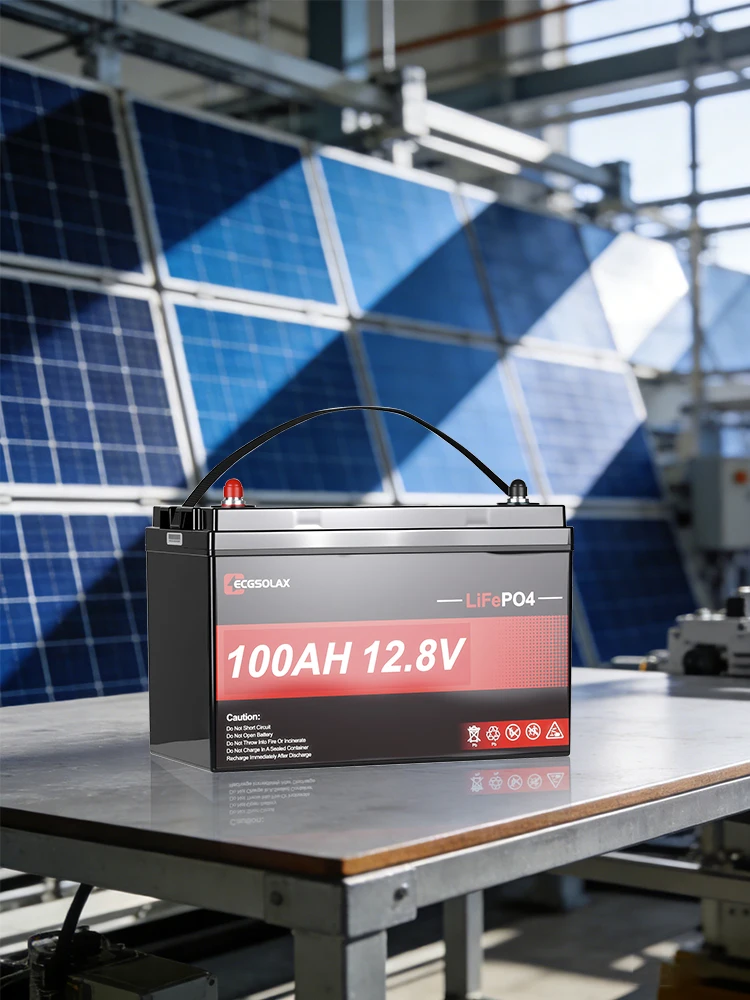 ECGSOLAX 100Ah 12.8V/25.6V Bateria litowa LiFePO4 + 2kW/3.6KW 12V/24V Inwerter Off-grid do zasilania domowego, awaryjnego użytku i systemów energii słonecznej — 2