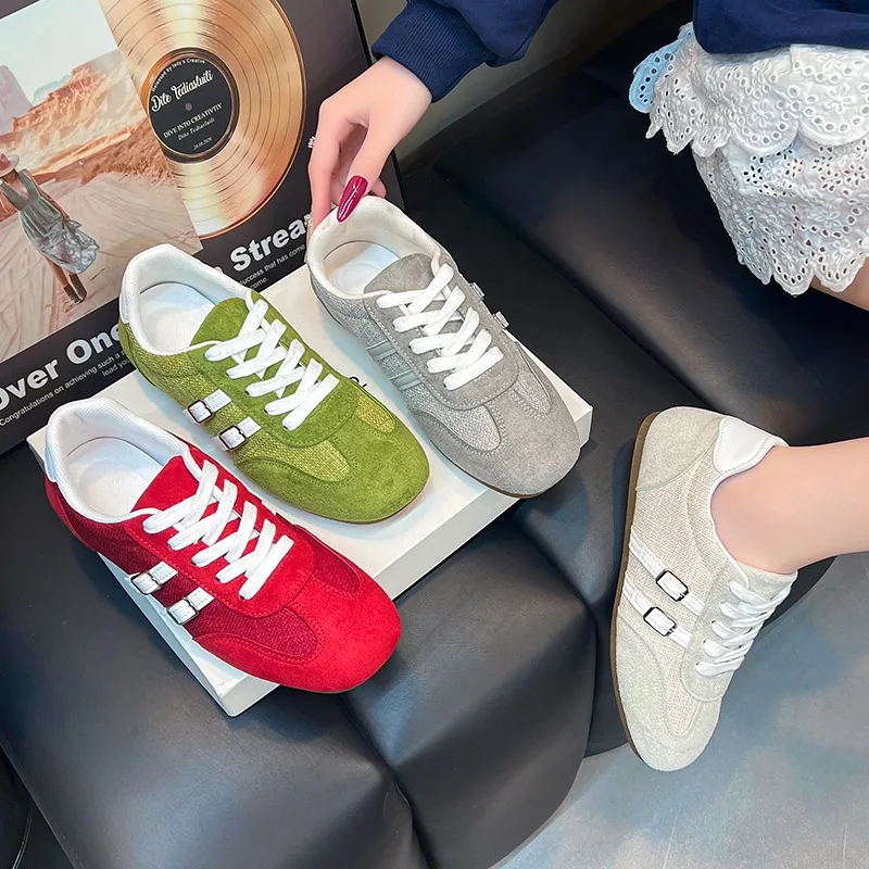 

Новые модные женские кроссовки на шнуровке 2026 года: удобные, мягкие, нескользящие, на плоской подошве, повседневные спортивные туфли для женщин (Zapatos De Mujer)