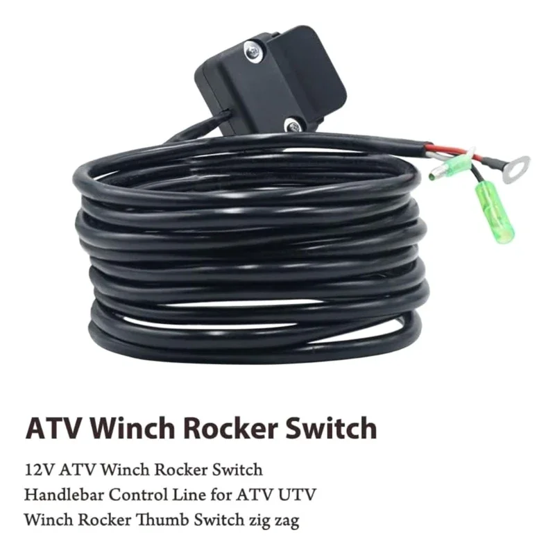 มินิควบคุมแฮนด์ 12V รถ ATV กว้านนิ้วหัวแม่มือสำหรับรถ ATV เปลี่ยนสายควบคุมแฮนด์