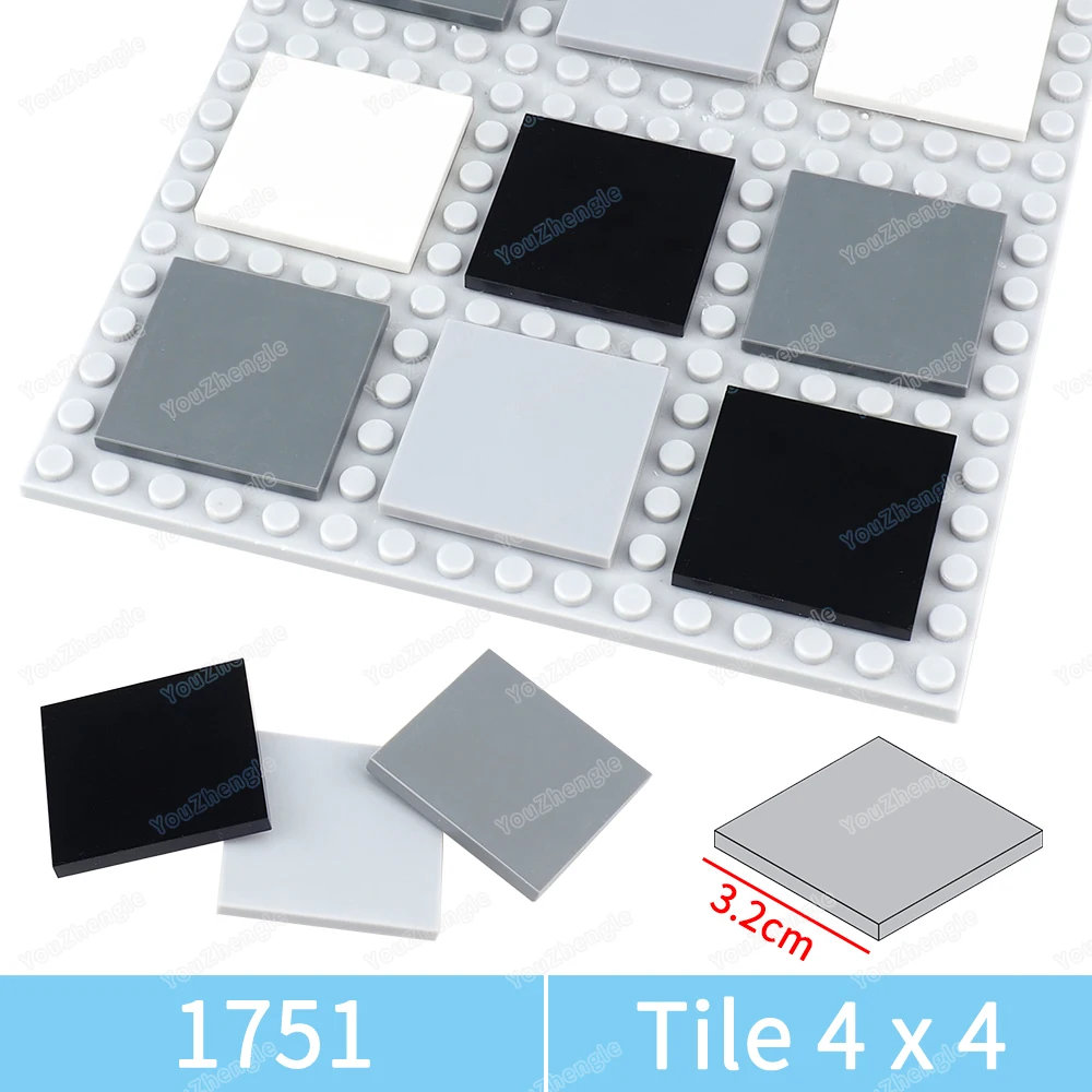 

1751 Building Block Tile 4x4 MOC figures Military City Street Scene Weapons Series Accessories Scenes Models Parts Gift DIY Toys