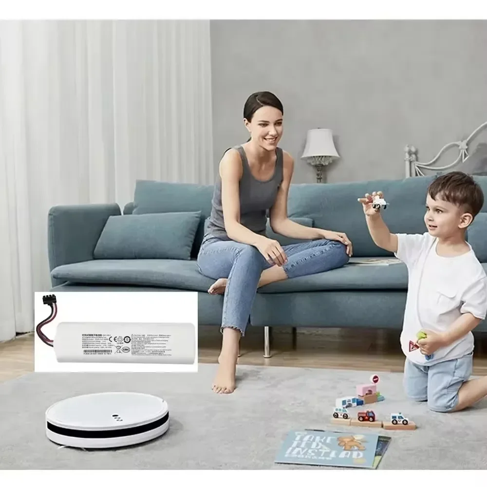 14.4V 5200mAh Replacement Battery P2008-4S2P-MMBK For Xiaomi Mijia Mi Sweeping Mopping Robot Vacuum Cleaner 1T STYTJ02ZHM Part