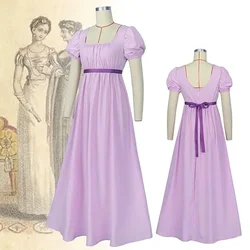 2024 Dresses for Women with Satin Sash Ruffled Puff Sleeve Empire Waist Dress Gown Tea Party Dress for Women