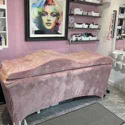 Matelas et housse à cils en mousse à mémoire de forme, lit incurvé pour salon, spa, beauté