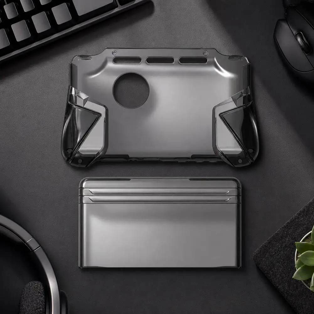 For AYN Thor Protective Case Dual Screen Handheld Protective Cover With Transparent TPU Integrated Soft Handle