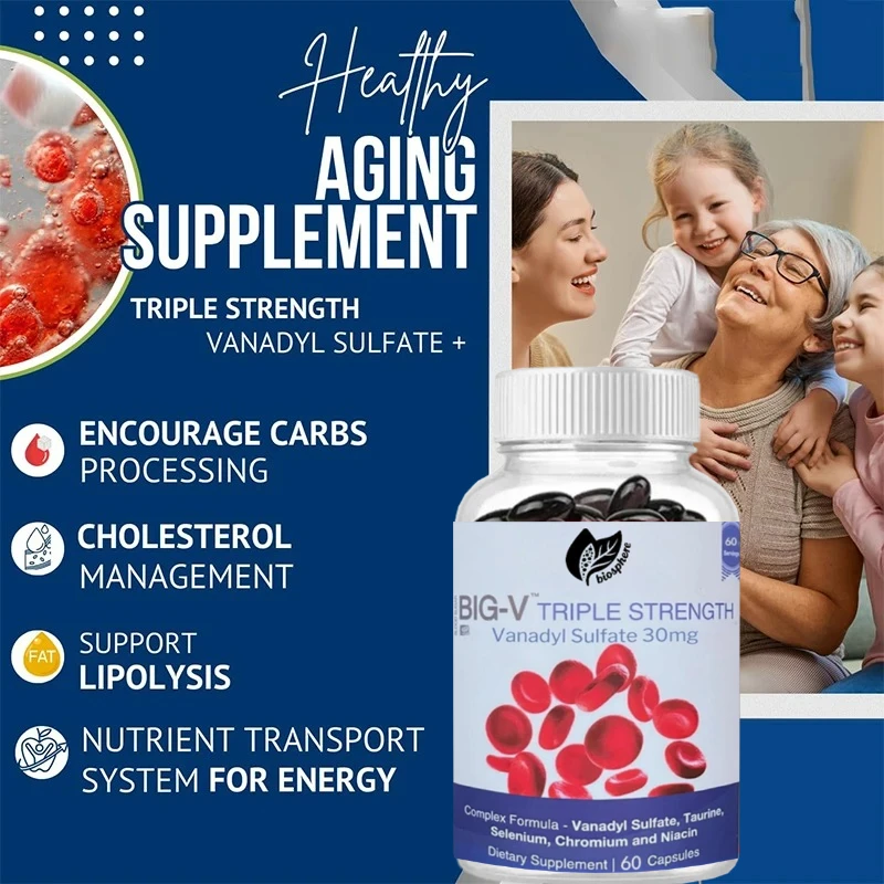 30mg Sulfate, 600mg Taurine, Selenium, Chromium, and Niacin, Mixed Mineral Supplement, 60 Capsules