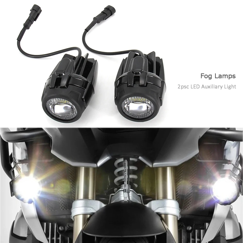

LED Auxiliary Fog Lights For BMW R1200GS ADV R1300GS F800GS F700GS F650GS K1600B Motorcycle Driving Lamp Universal Accessories