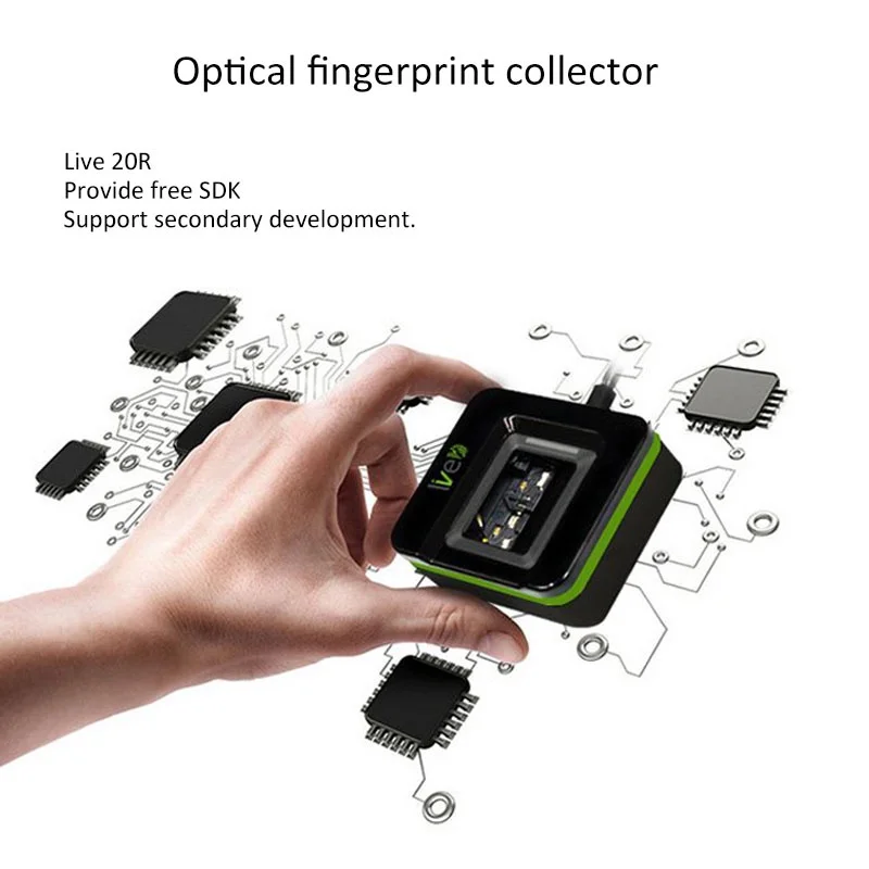 20R Optical Fingerprint Scanner Usb Reader Biometric Fingerprint Sensor Support Windows, Android,Linux Free SDK For PC