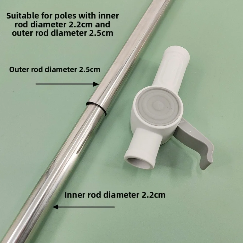 2PCS Universal Spin Mop Telescopic Pole Lock Clip Plastic Clamp Replacement for Extendable Cleaning Rod Handle Repair Parts