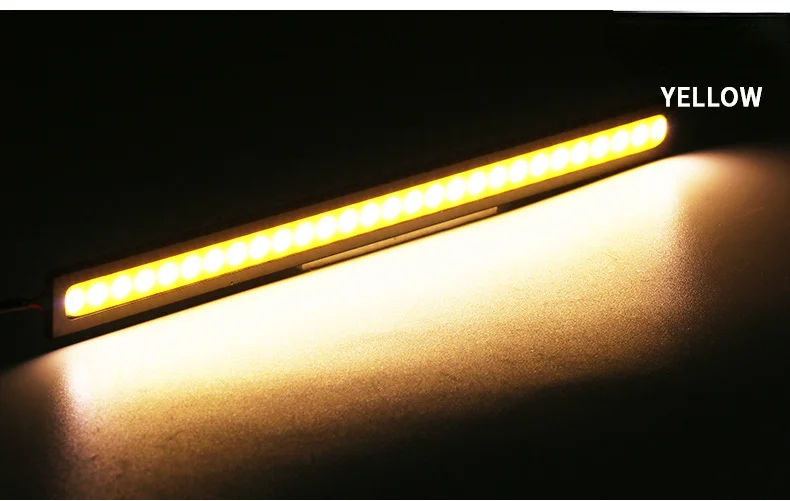 10PCS 17CM LED DRL Wasserdichte Fahren Tagfahrlicht Streifen 12V COB LED Auto Aluminium Streifen Lichter – Detail 3