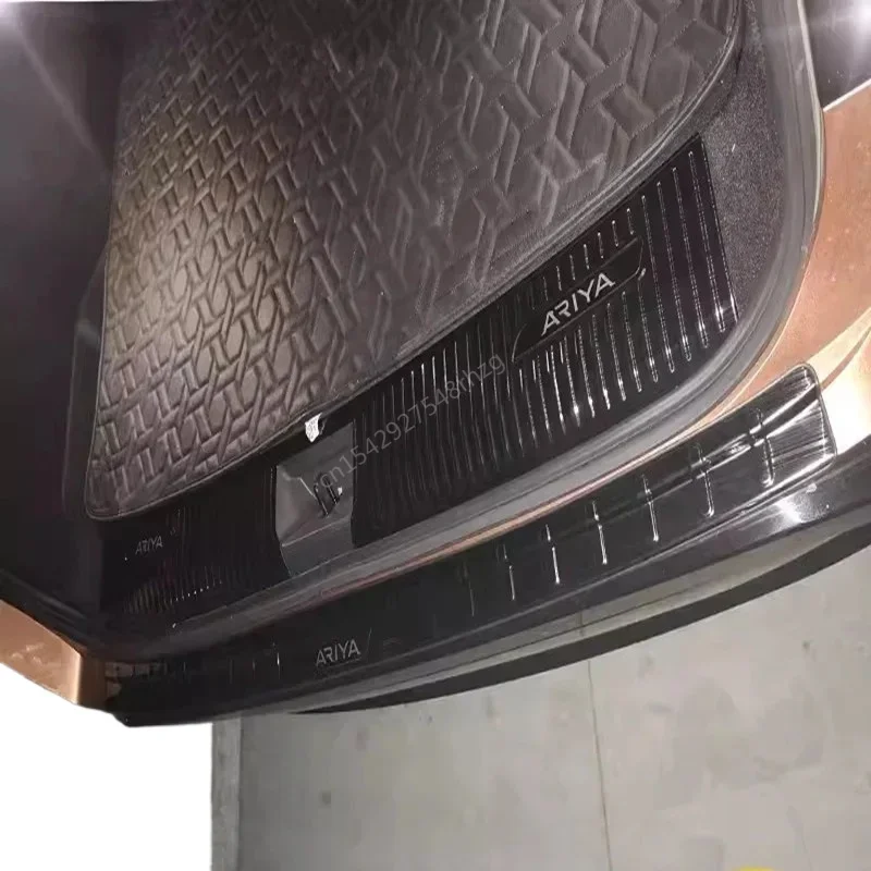 لنيسان ARIYA 2022-2023 اكسسوارات السيارات الفولاذ المقاوم للصدأ عتبة السيارة الحرس لوحة الجذع عتبة الحرس لوحة المضادة للخدش #2