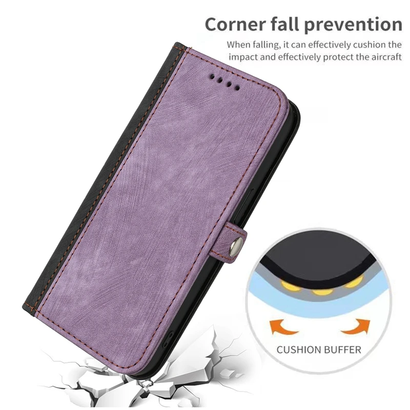 

Кожаный чехол в стиле ретро для OPPO A58 A57S A57e A57 A56 A55S A55 A54 A53S A53 A52 Multi 3 карты, ремешок на запястье, чехол-бумажник с защитой от падения