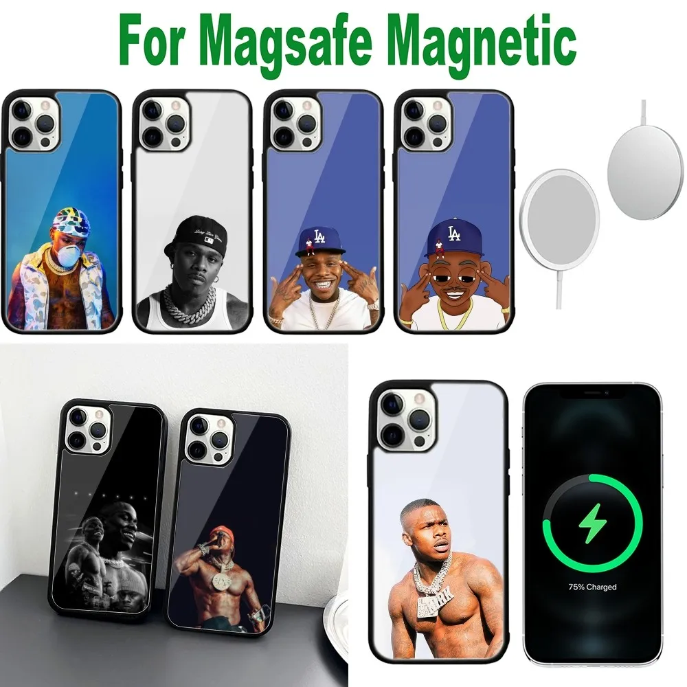 Singer DABABY Phone Case For iPhone 16,15,14,13,12,11,Plus,Pro,Max,Mini Magsafe Magnetic Wireless Charging