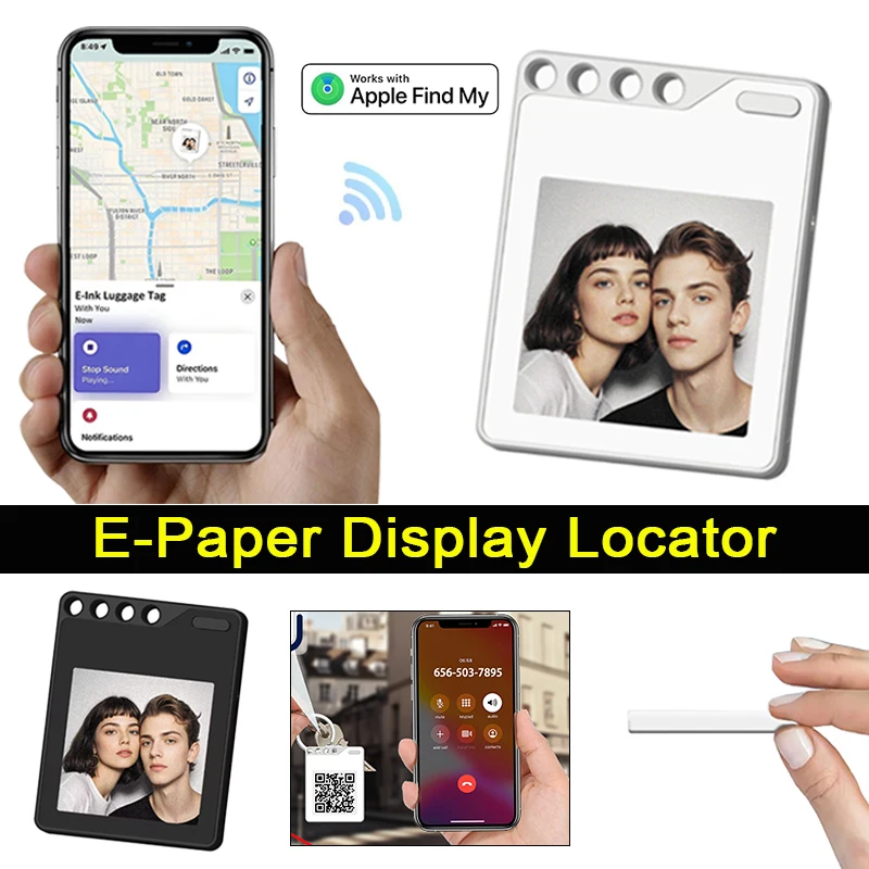 154-inch-e-ink-screen-support-find-my-app-photo-display-diy-design-mini-luggage-pet-locator-with-4-holes-for-keychains-bags