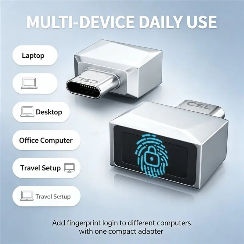 LXYB18B Fingerprint Login Device USB Fingerprint Module Fingerprint Recognition Module PC Fingerprint Module