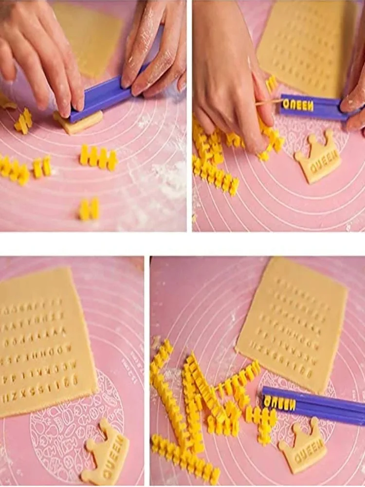 Инструменты для выпечки букв, набор форм для печенья, буквенно-цифровые символы, печать, форма для печенья, подвижный тип, набор инструментов для выпечки торта с печатью вашего имени