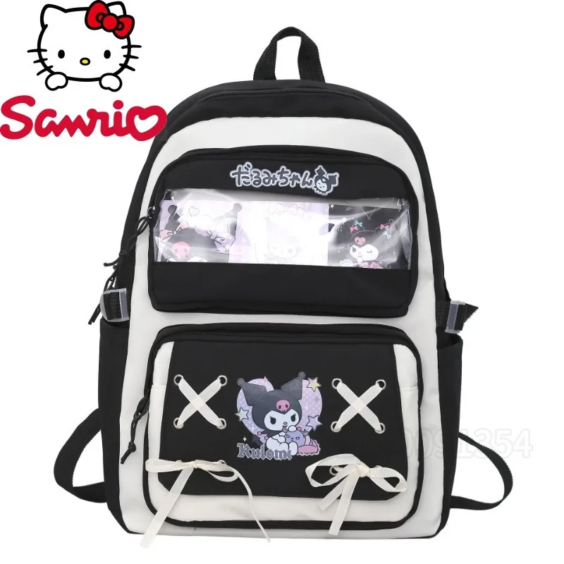 

Kuromi новый студенческий школьный рюкзак с героями мультфильмов, модный студенческий рюкзак, легкий большой вместительный модный рюкзак для отдыха для девочек