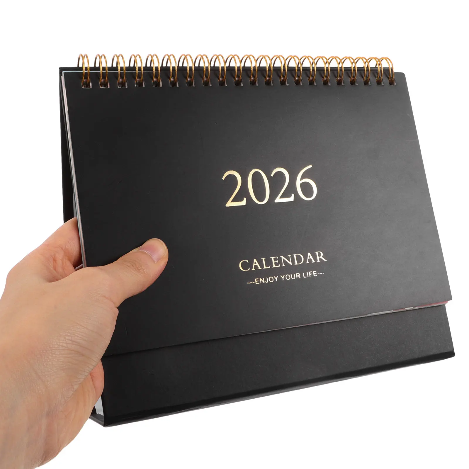 

2026 Standing Desk Calendar Mini Flip Calendar Premium Paper Smooth Turn Pages Small Daily Planner for Office Home Decor