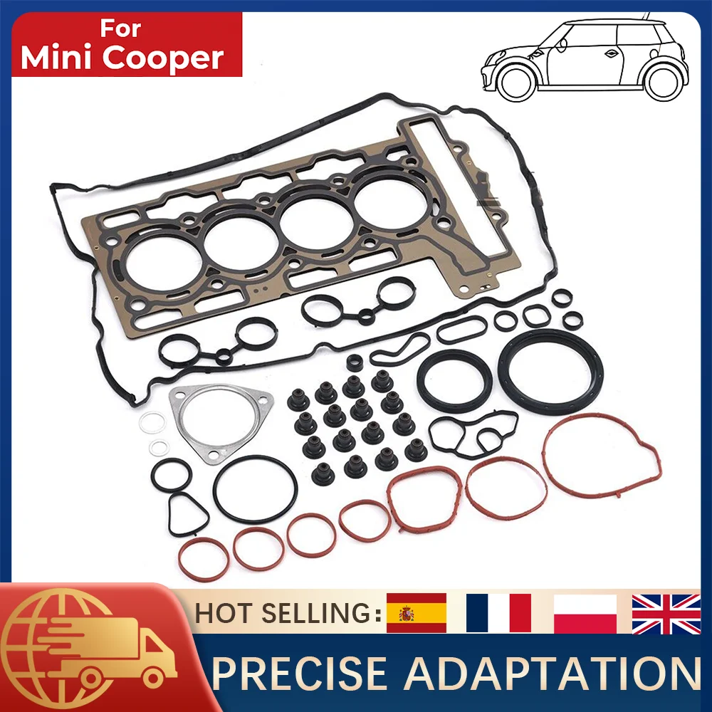 

1 комплект уплотнений для ремонта двигателя для Mini Cooper S JCW R55 R56 R57 R58 R59 N14B16A N14B16C 1,6T 2006-2012