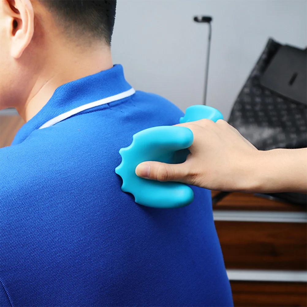 

Ergonomic Cervical Massager Deep Muscle Neck Massage Ball Relief Tool Manual Massage Ball For Shoulder Arm Home Use Blue