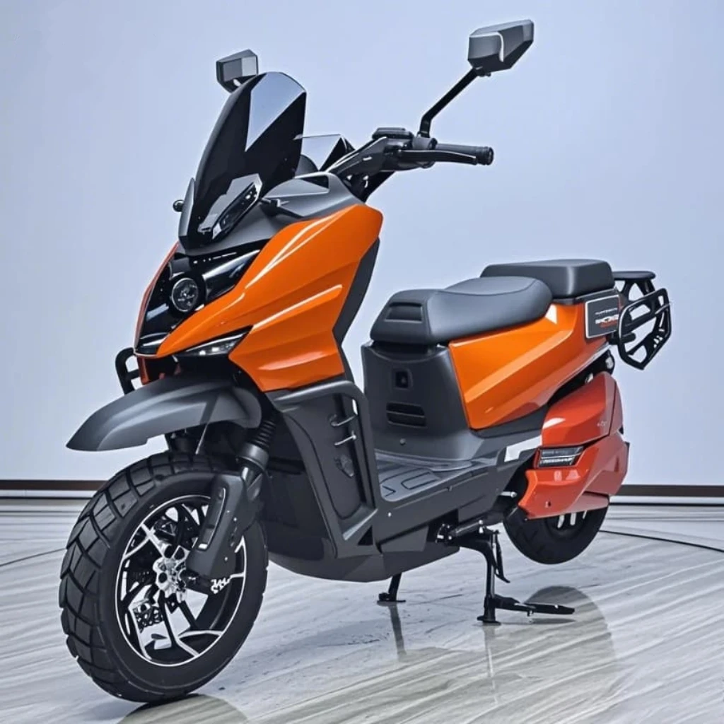 TTY TTY custom adult high-speed electric motorcycle, 3000W power, 72V scooter, equipped with powerful disc brakes view 4