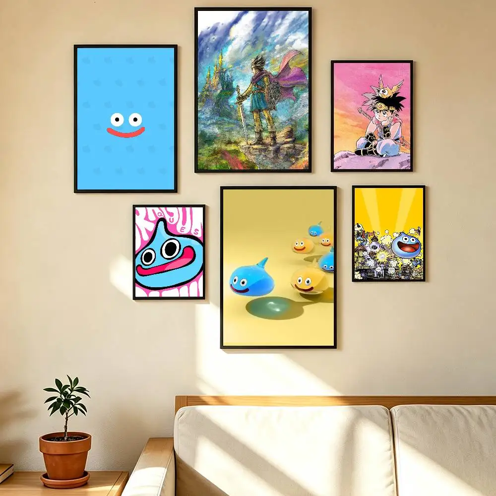 Hot-selling Dragon Q-Quest  Poster Waterproof Wall Art Sticker For Bar Living Room Vintage Decor High Quality Print Gift