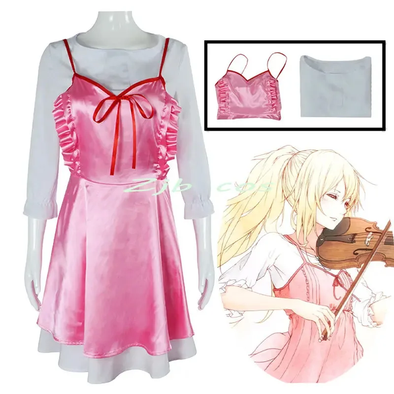 anime-votre-mensonge-en-avril-cosplay-shigatsu-wa-kimi-sans-utilisation-kaori-miyazono-costume-robe-rose