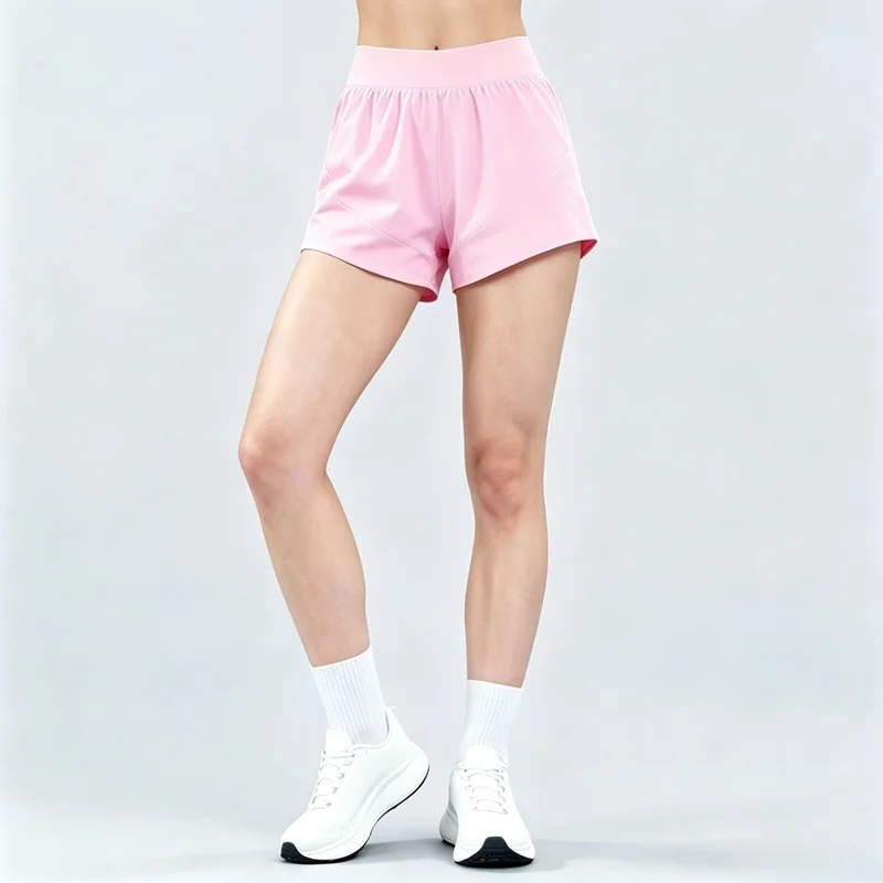 Women Gym Shorts Sports Origin Training Shorts Loose Fit Tummy Control Elastic Yoga Workout Clothing Running Fitness Short Pants