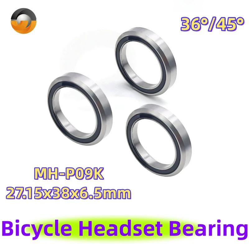1pcs/2pcs MH-P09K Bicycle Headset Bearing 27.15x38x6.5mm 36°/45° Double Sealed 2RS MTB Road Bike Cycling Replacement Parts