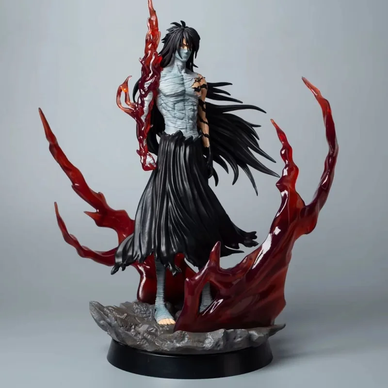 41cm Bleach Ichigo Kurosaki Getsuga Tenshou Anime Figurine Model Toy Pvc Action Figurine Gk Statue Collection Gift Doll