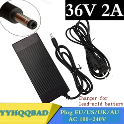 36V 2A lead acid battery charger electric scooter e-bike wheelchair Charger  lead-acid battery DC5525 Connector