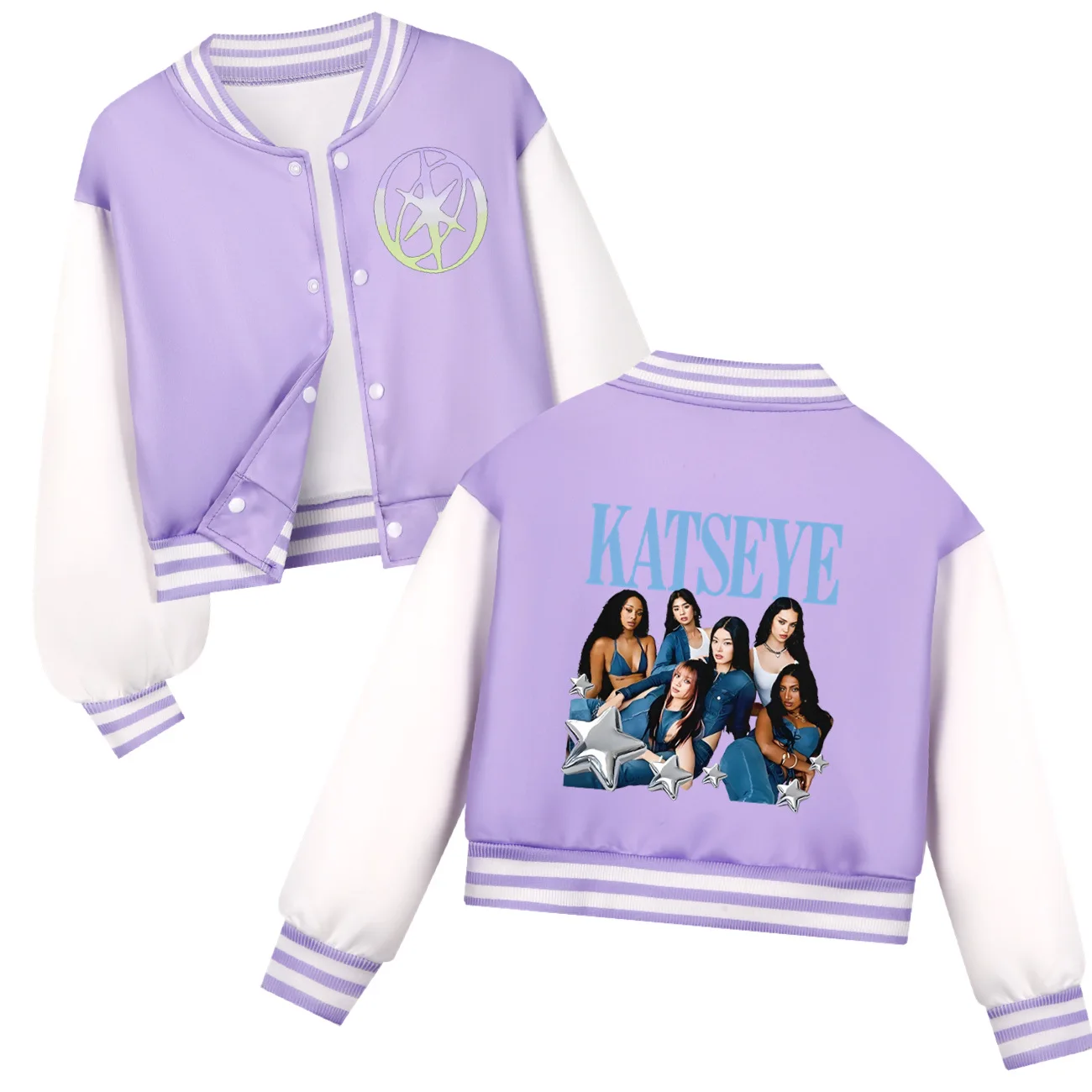 

Hot Katseye Funny Kids Clothes Fashion Boys Baseball Uniform Spring Autumn Baby Girls Casual Hoodies Children Costume