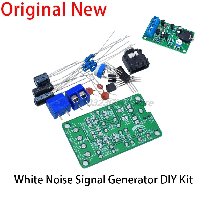 White Noise Signal Generator DIY Kit Electronic Kit 2-Channel Output for Burn-in Test Therapy on Insomnia Noise Generator