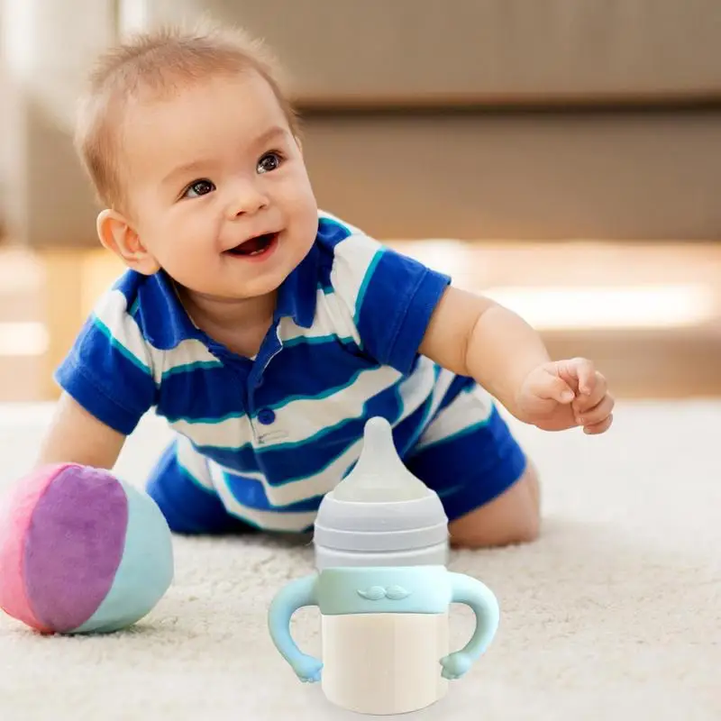 Asas para biberones de bebé, Asa antideslizante para botella de agua, asa para taza Sippy, Asa cómoda, accesorios para biberones