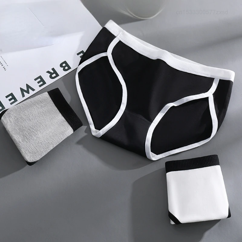 Xiaomi 3Pcs Solid Color Pure Cotton Panties V-Waist Female Breathable Comfortable Soft Intimates Skin Friendly Cozy Underpants