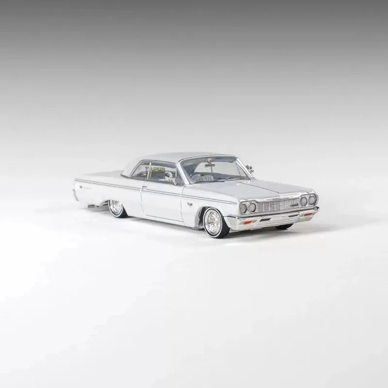 97M 1/64 1964 Impala Corona Lowrider Hopper Alloy Simulation Car Model Ornament Souvenir Display Collection Hobby Gift